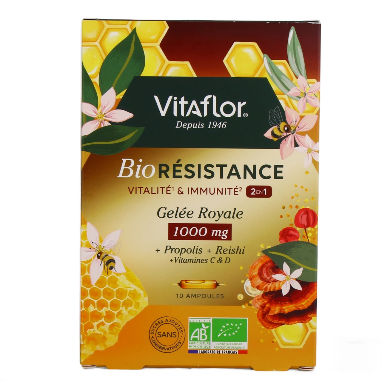 Vitaflor Gelée Royale 1000 mg Bio Résistance - Vue 2