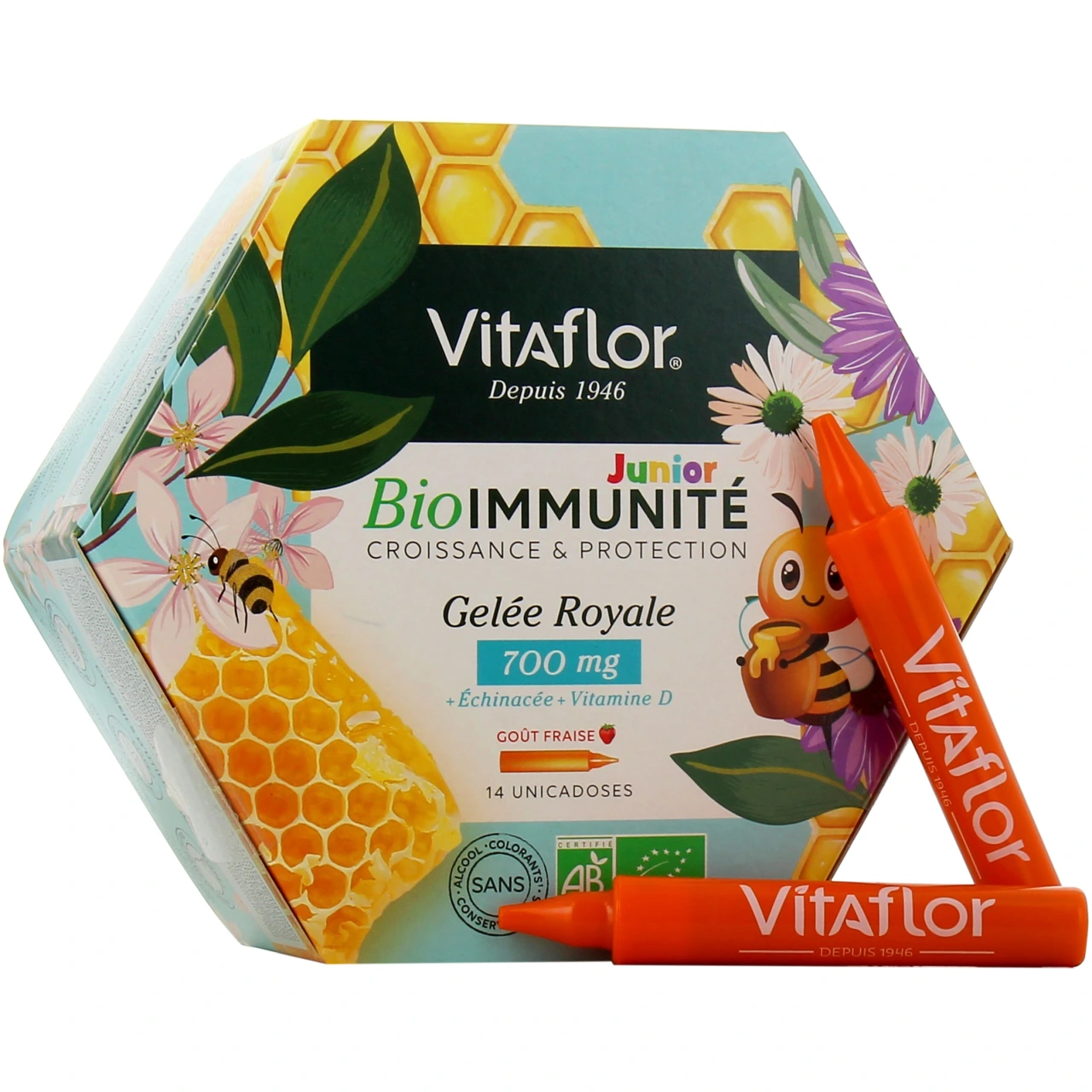 Vitaflor Gelée Royale Bio 700 mg Défense + Junior - Vitaflor