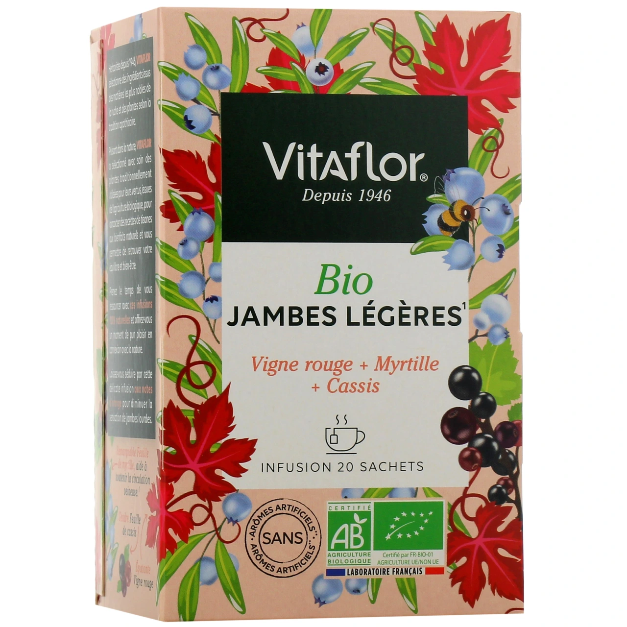Vitaflor Jambes Légères Infusion Bio - Vitaflor