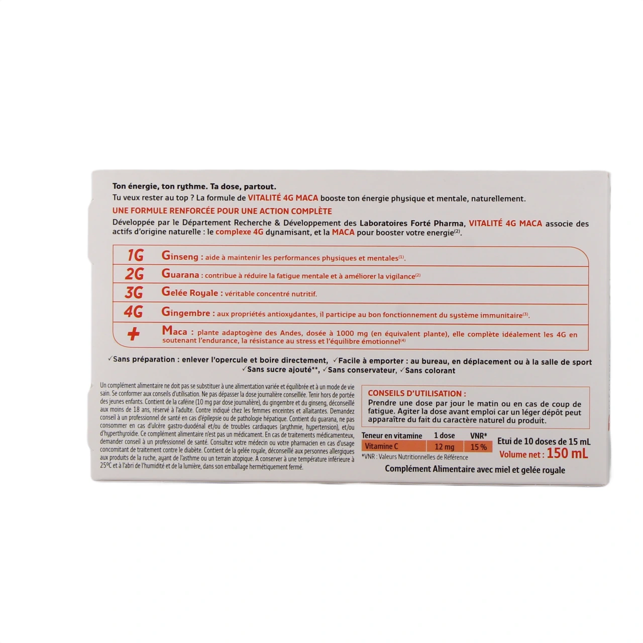 Vitalité 4G Maca Forté Pharma - Vue 3
