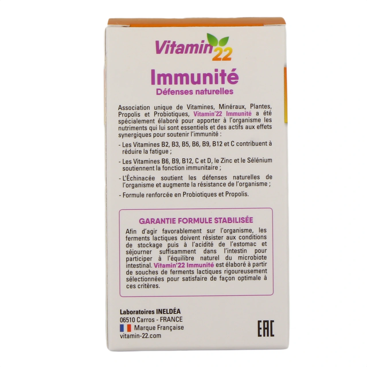 Vitamin 22 Immunité - Vue 3