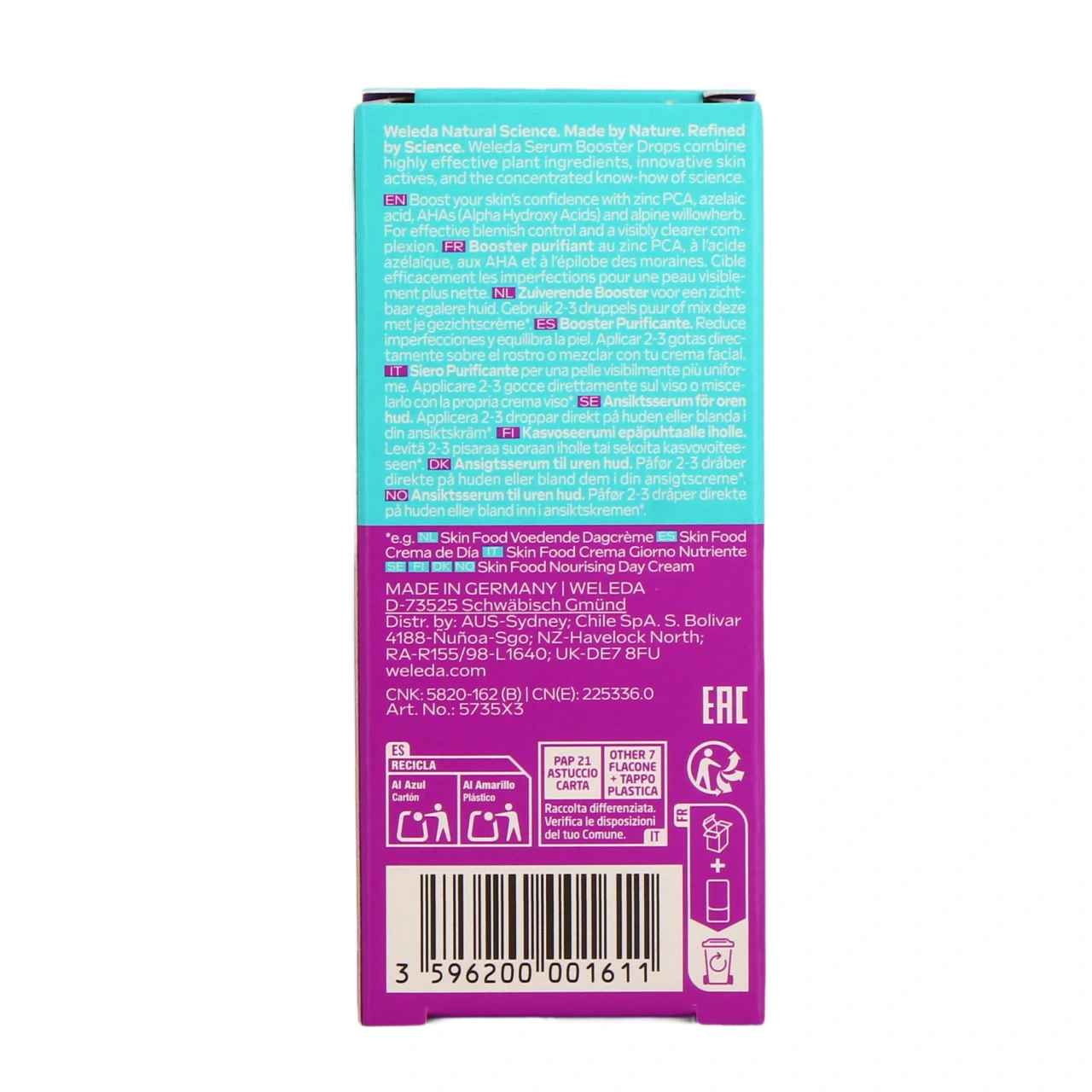 Weleda Clear & Pure Skin Serum Drops - Vue 3