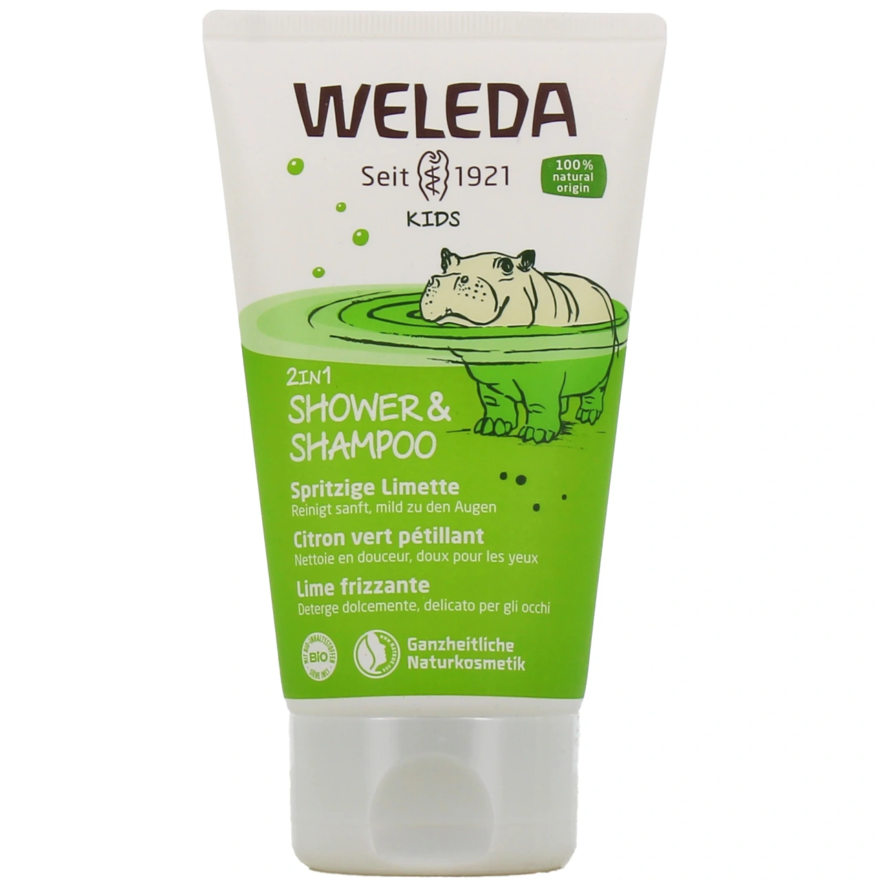 Weleda Crème de douche 2en1 Enfants Citron vert pétillant - Weleda