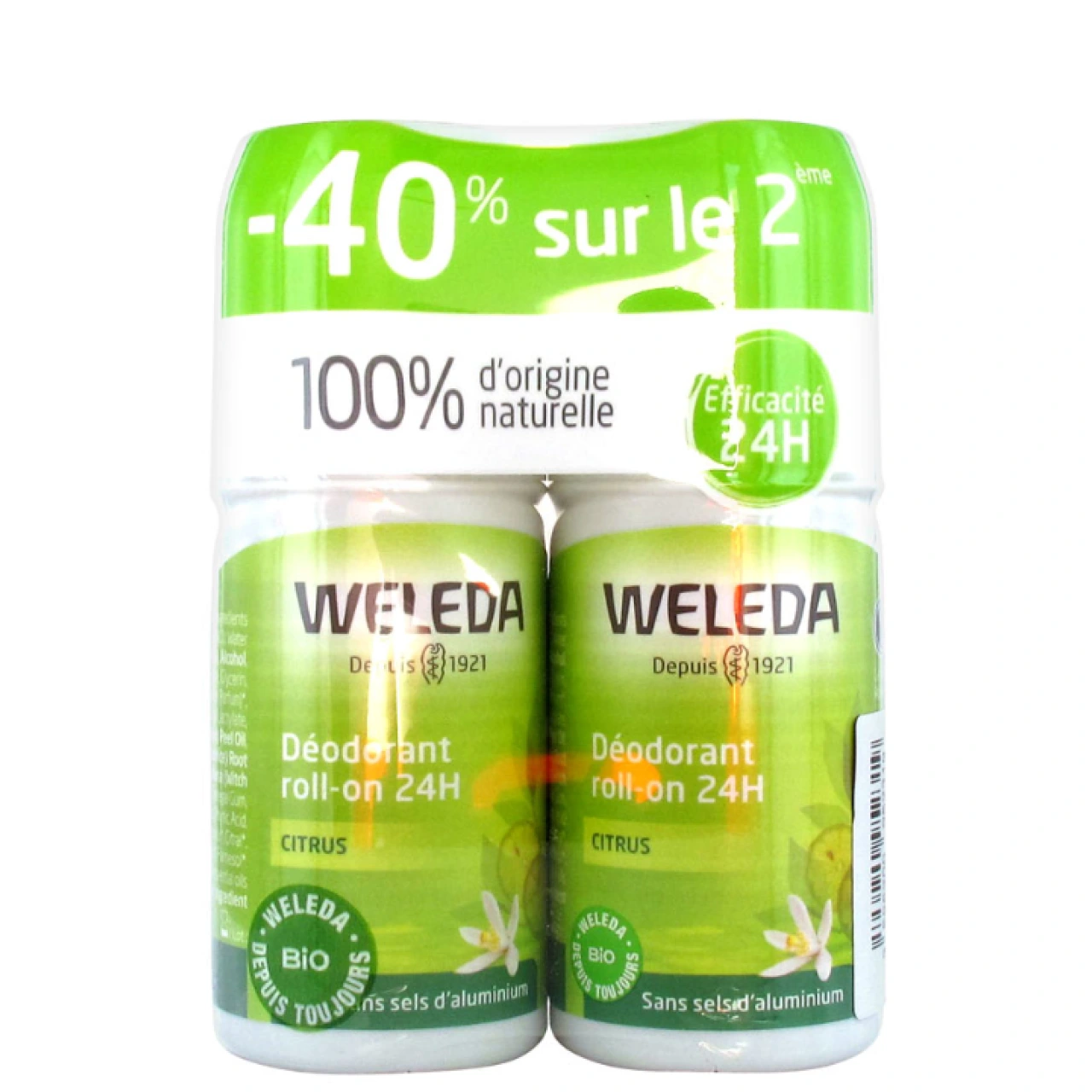 Weleda Déodorant Roll-On 24h Citrus - Vue 6