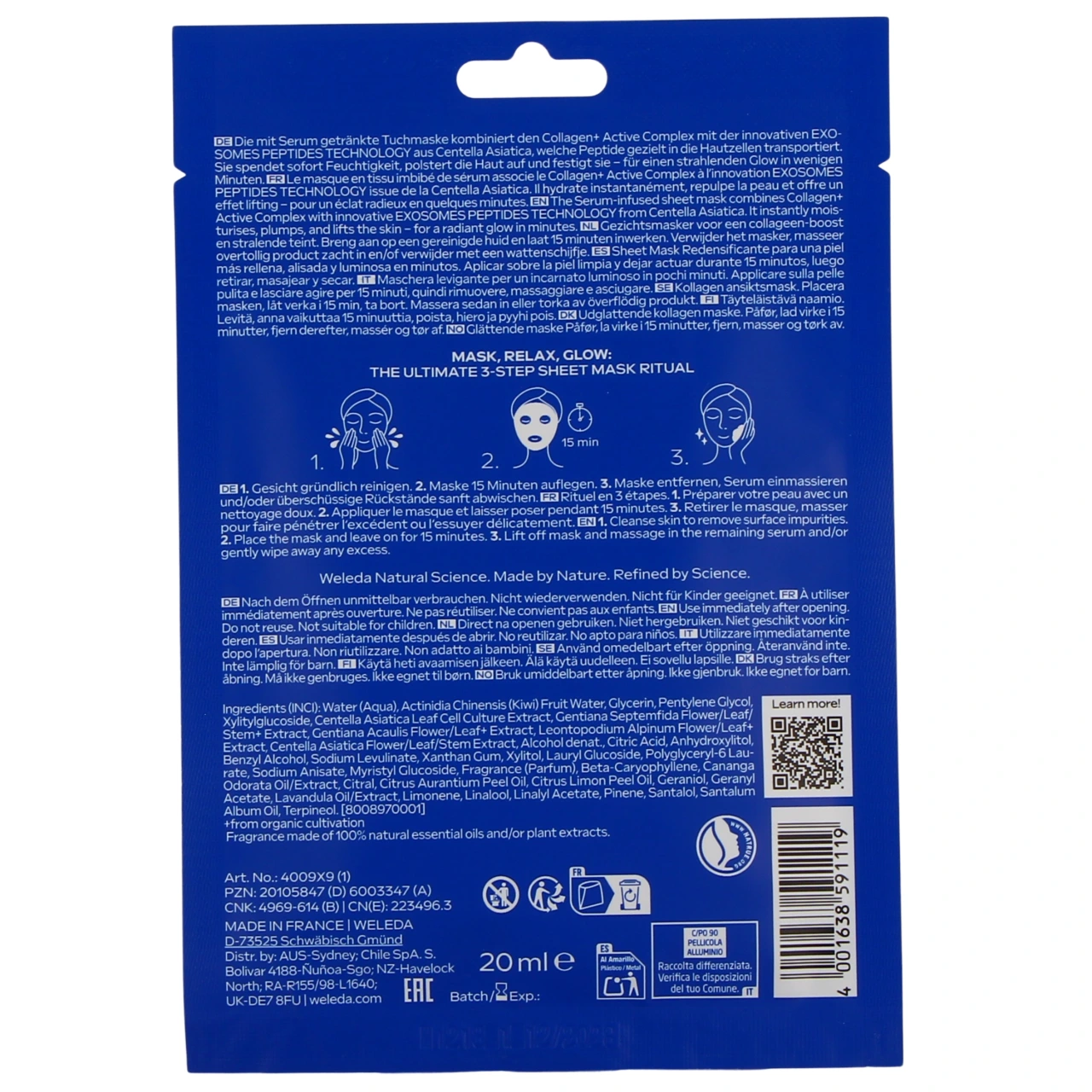 Weleda Exo Boost Masque en Tissu - Vue 6