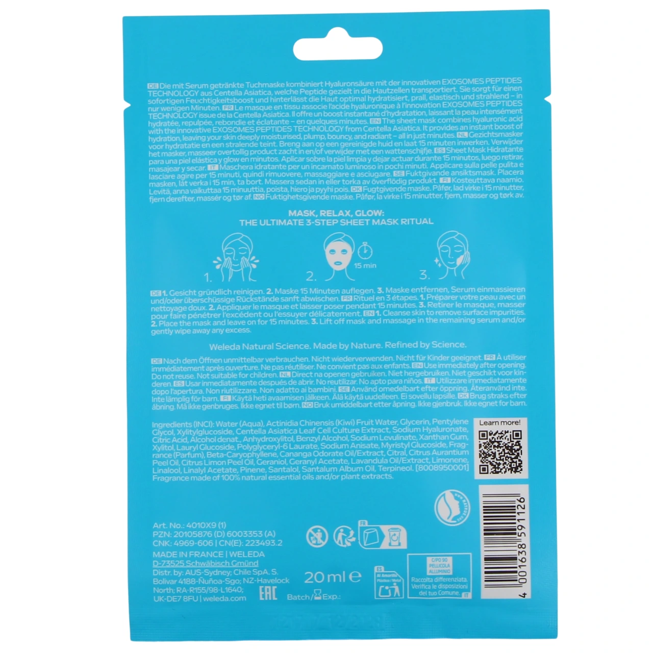Weleda Exo Boost Masque en Tissu - Vue 2