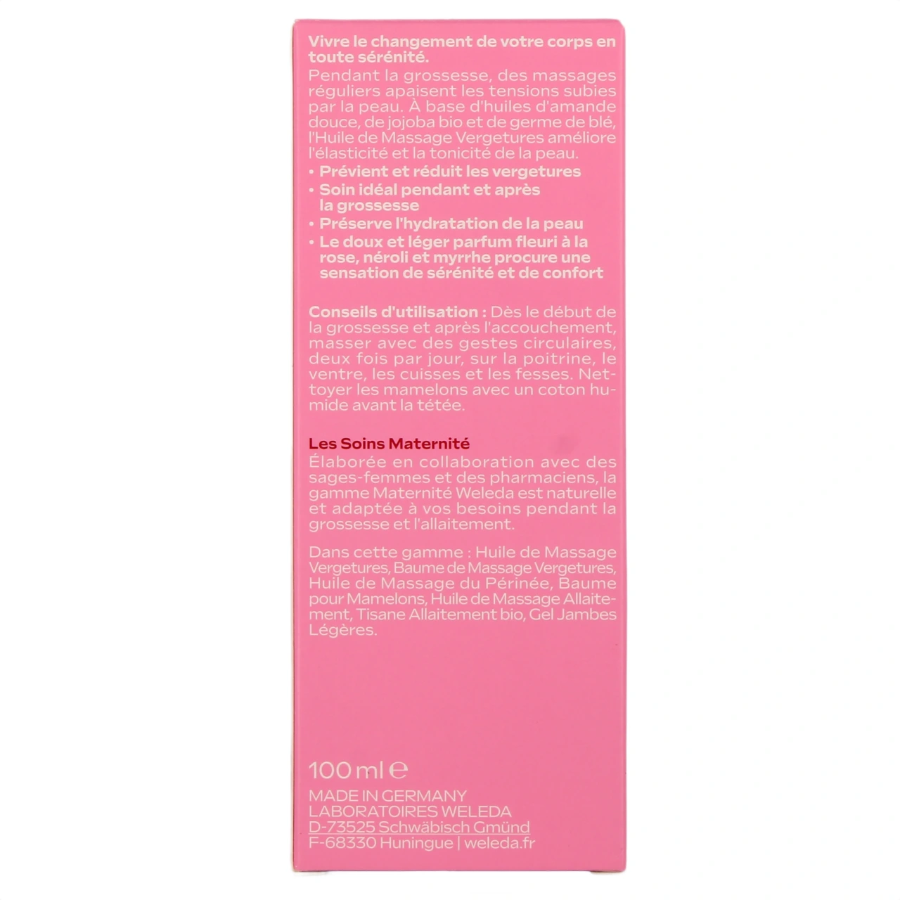 Weleda Maternité Huile de Massage Vergetures Bio - Vue 3