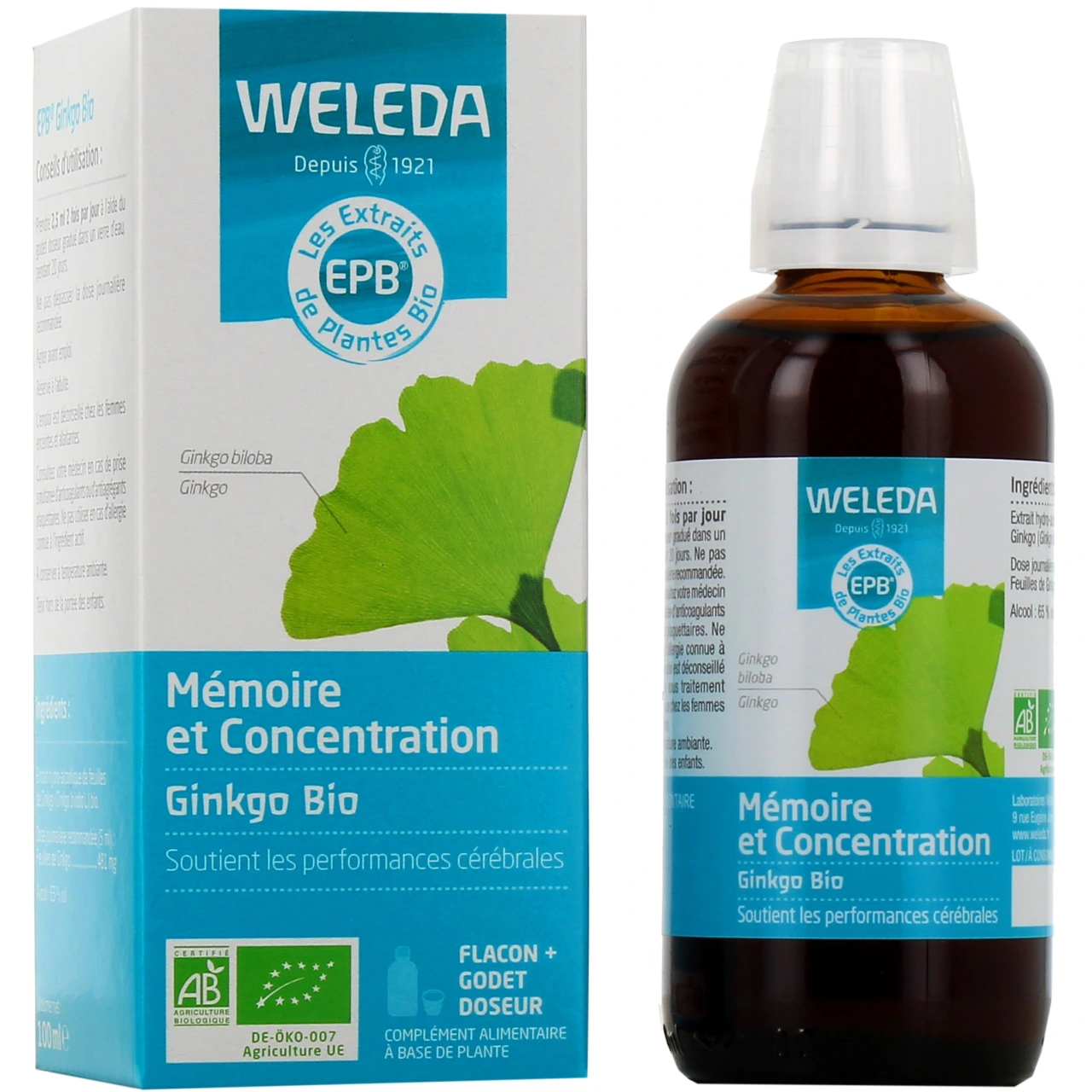 Weleda Mémoire et Concentration Ginkgo Bio - Weleda