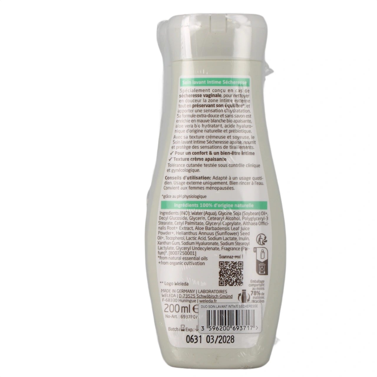 Weleda Soin Lavant Intime Sécheresse Bio - Vue 6