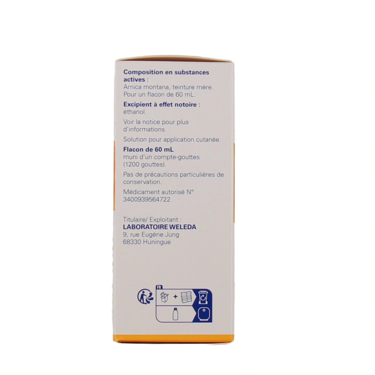 Weleda teinture mère Arnica Montana - Vue 3