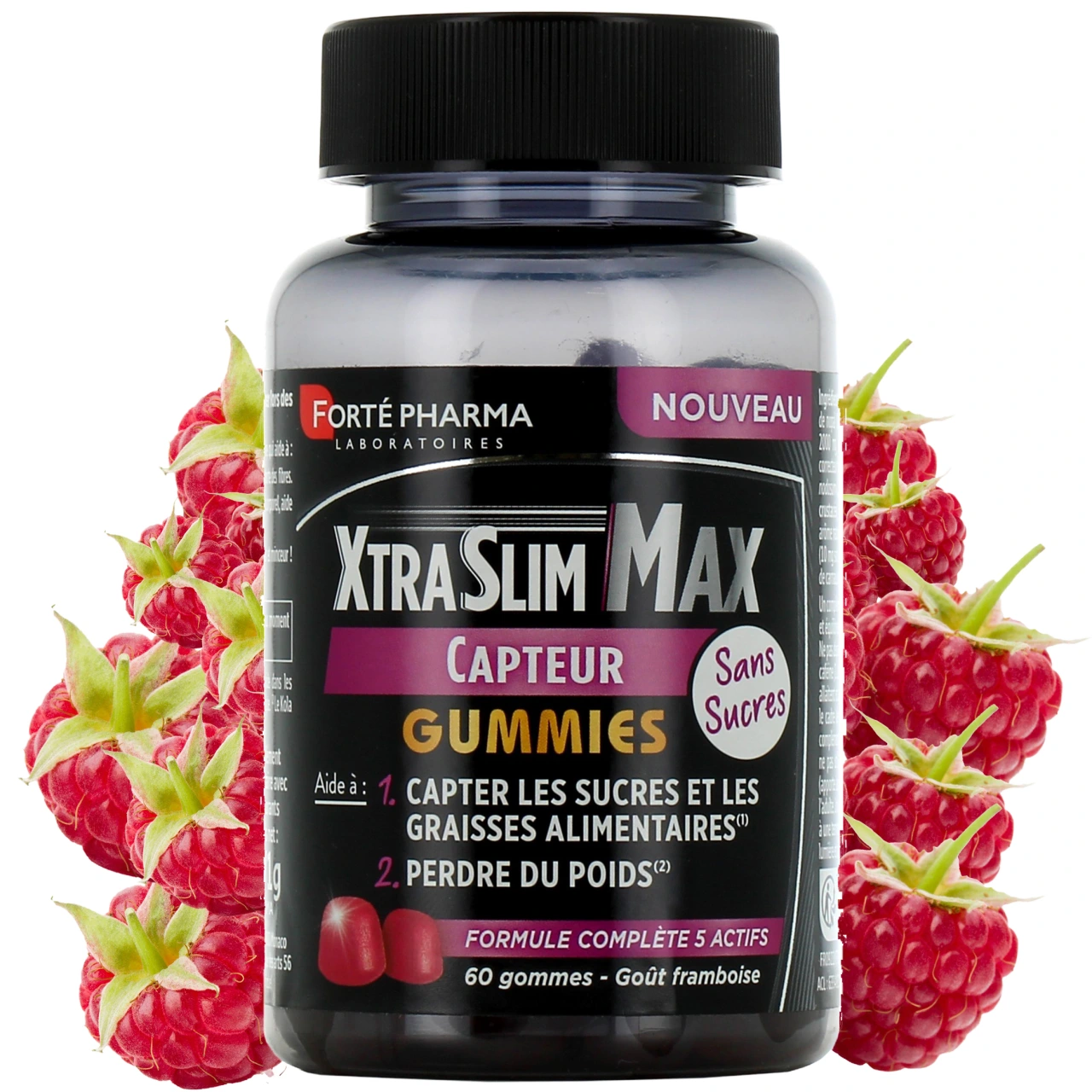 XtraSlim Max Capteur Gummies sans sucres - XtraSlim