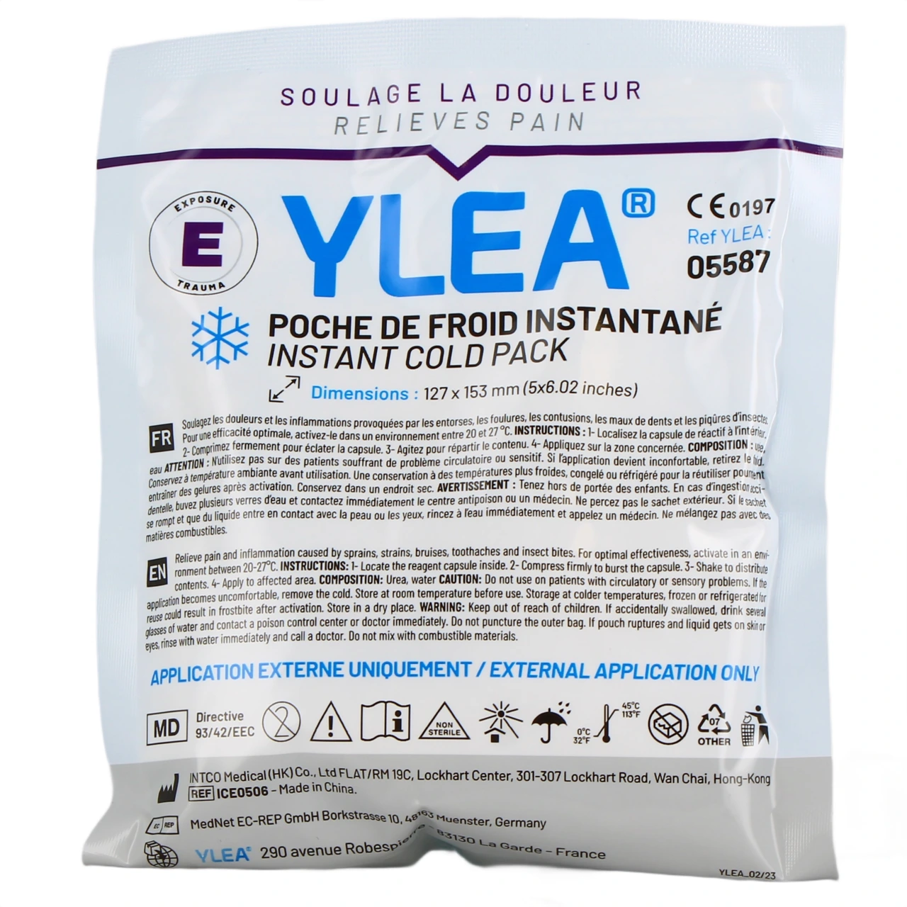 Ylea Poche de Froid Instantané - Ylea