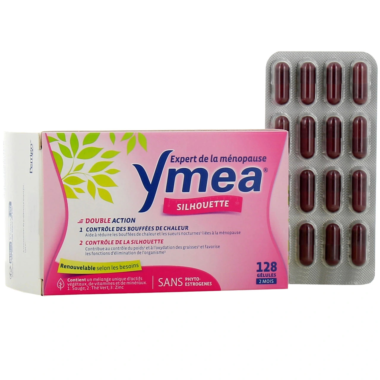 Ymea - ménopause silhouette - 64 ou 128 gélules - Omega Pharma