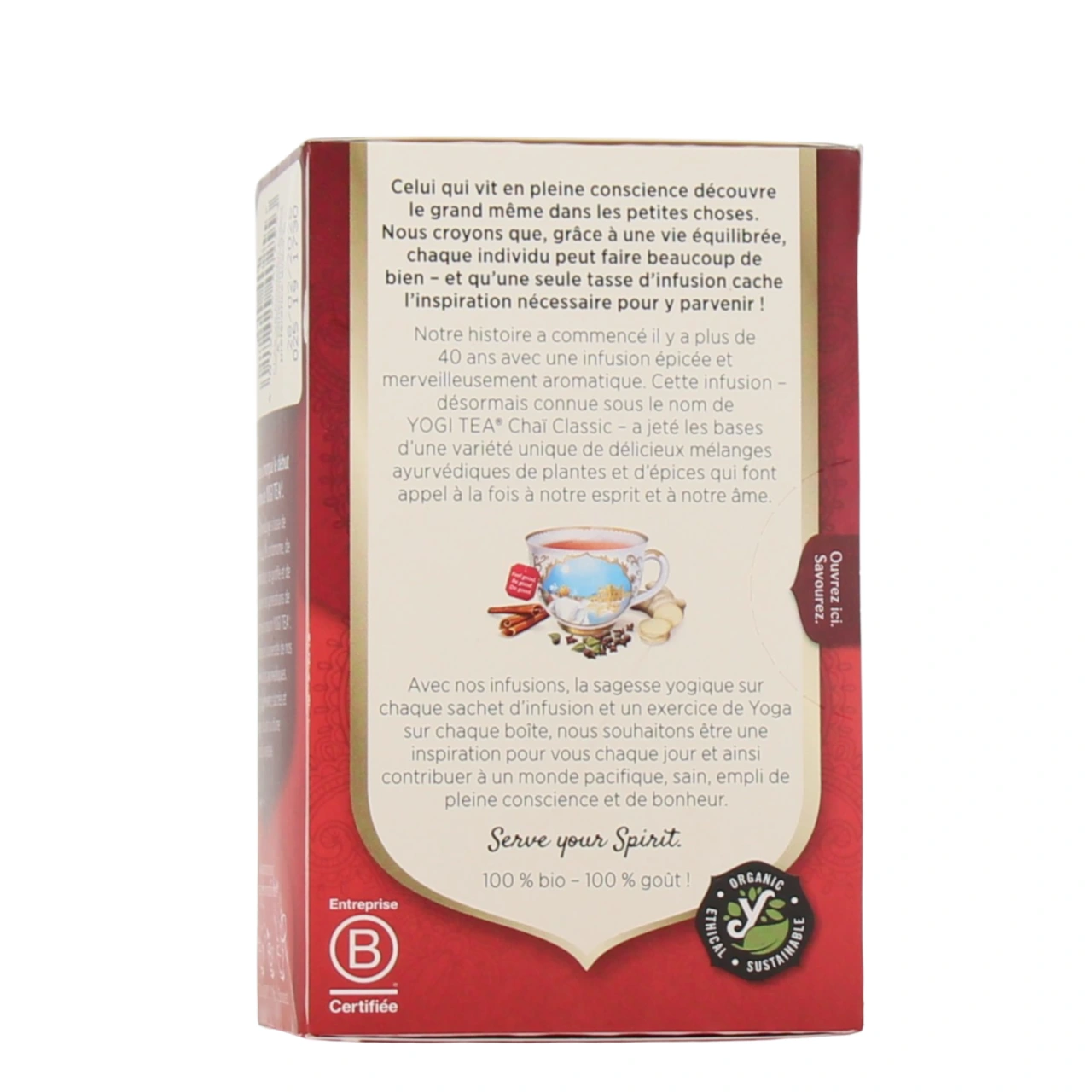 Yogi Tea Infusion Ayurvédique Chaï Classic Bio - Vue 2