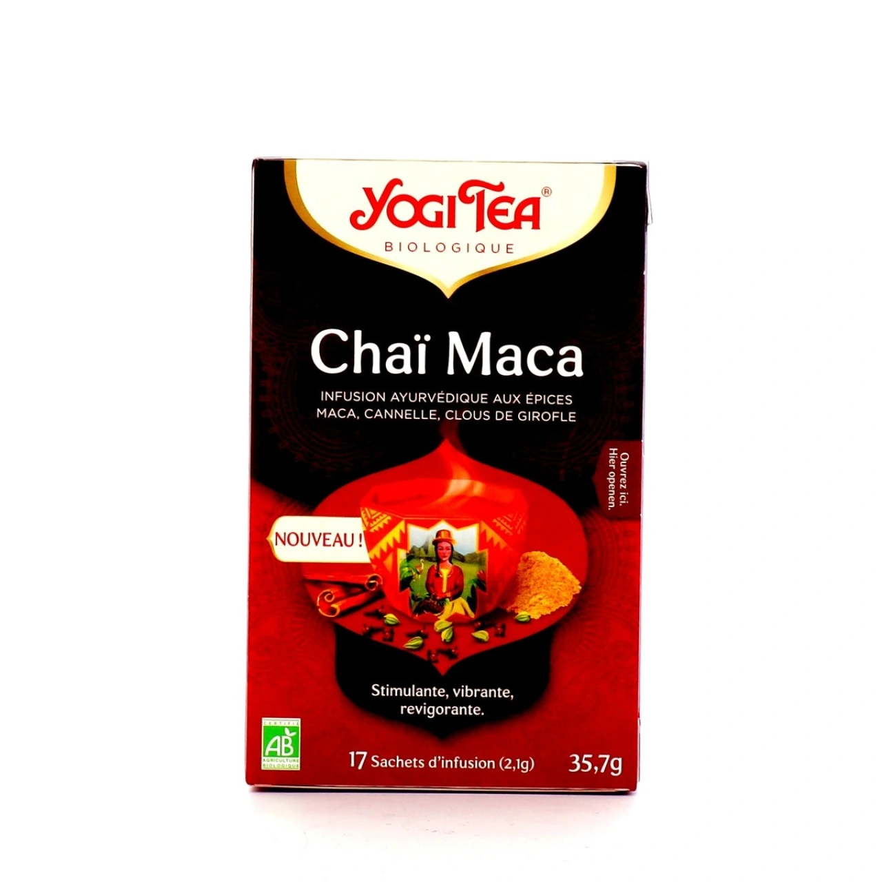 Yogi Tea Tisane Ayurvédique Chaï Maca Bio - Yogi Tea