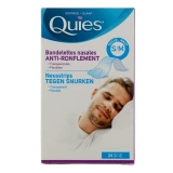 Quies Anti-ronflement 24 Bandelettes Nasales