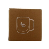 Panda Tea Mug en Verre Double Paroi