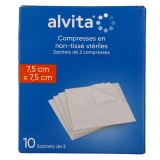 Alvita Compresses Stériles Non Tissées