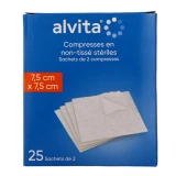 Alvita Compresses Stériles Non Tissées