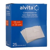 Alvita Compresses Stériles Non Tissées