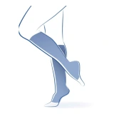 Thuasne Venoflex Secret Chaussettes de Contention Pied Ouvert Classe 2