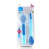 MAM Cuillère thermosensible + étui de transport +6 mois lot de 2