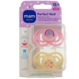 MAM Perfect Nuit Sucettes Silicone 18 mois et +