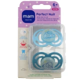 MAM Perfect Nuit Sucettes Silicone 6 mois et +