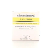 Néosynéphrine 2,5% Faure Unidoses de 0,4 ml
