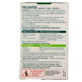 Nicorette gommes 2 mg sans sucre