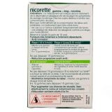 Nicorette gommes 4 mg sans sucre