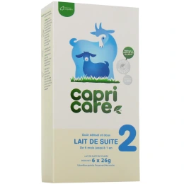 Capricare lait de chèvre 2ème âge 6x26g échantillon offert