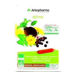Arkofluides Détox Bio 20 ampoules