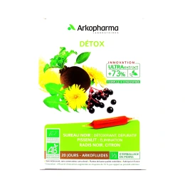 Arkofluides Détox Bio 20 ampoules