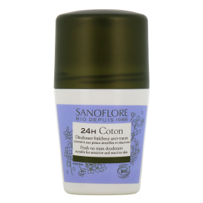 Sanoflore Déodorant Fraicheur Bio Anti-traces 24h Coton