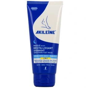 Akileïne Masque de Nuit Revita-Lissant Pieds Très Secs