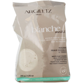 Argiletz Argile Blanche en Poudre Masque et Bain