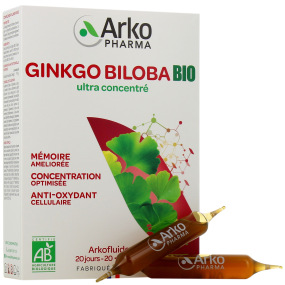 Arkopharma Arkofluides Ginkgo Mémoire Concentration