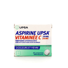 Aspirine vitamine C 330mg / 200mg 20 comprimés