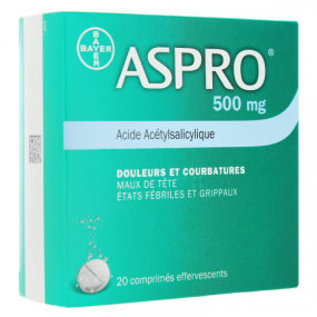 Aspro 500 mg Comprimés effervescents