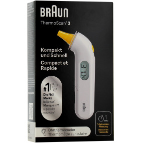 Braun Thermomètre Auriculaire ThermoScan 3 IRT3030