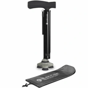 Canne de marche pliante, réglable en hauteur, 3 points de contact, Hurrycane