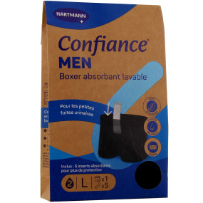 Confiance Men Boxer Absorbant Lavable