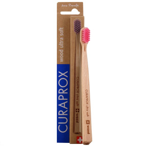 Curaprox Brosse à dents Wood Ultra Soft