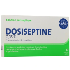 Dosiseptine 0,05% Solution Antiseptique en unidoses