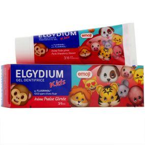 Elgydium Kids Emoji Dentifrice 3-6 ans Fraise Givrée