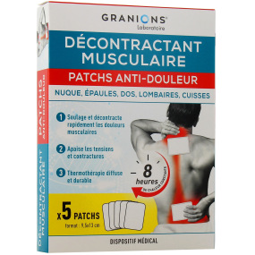 Granions Décontractant Musculaire Patchs Anti-Douleur