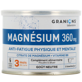 Granions Magnésium 360mg Anti-Fatigue Physique et Mentale