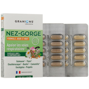 Granions Nez Gorge 10 gélules + 10 comprimés