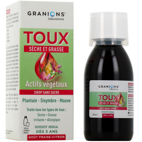 Granions Toux Sèche et Grasse Sirop Sans Sucre